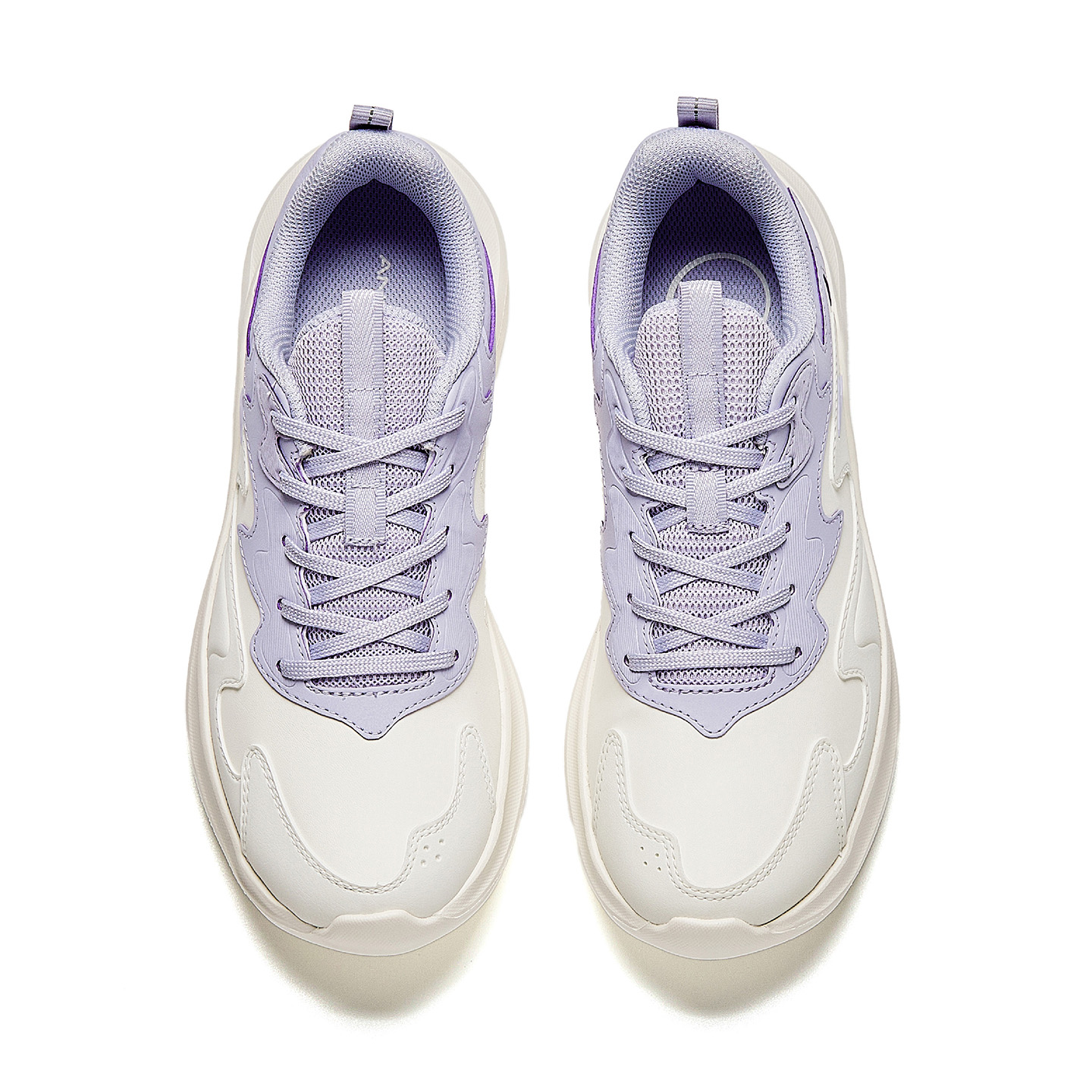 Anta Cushioning, Non Slip, And Waterproof Low top Running Shoes Women’s Mist Light Purple