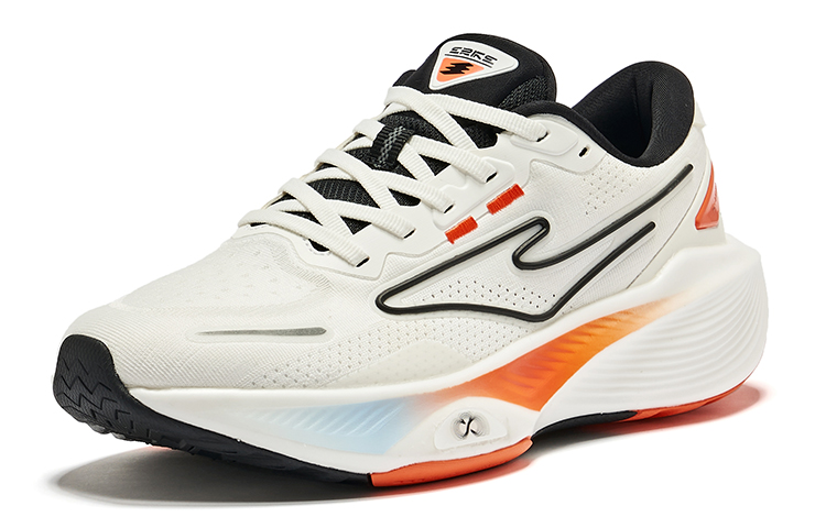 Erke Qidan 5.0 Running Shoes Women’s Low Top Microcrystal White Jet Black