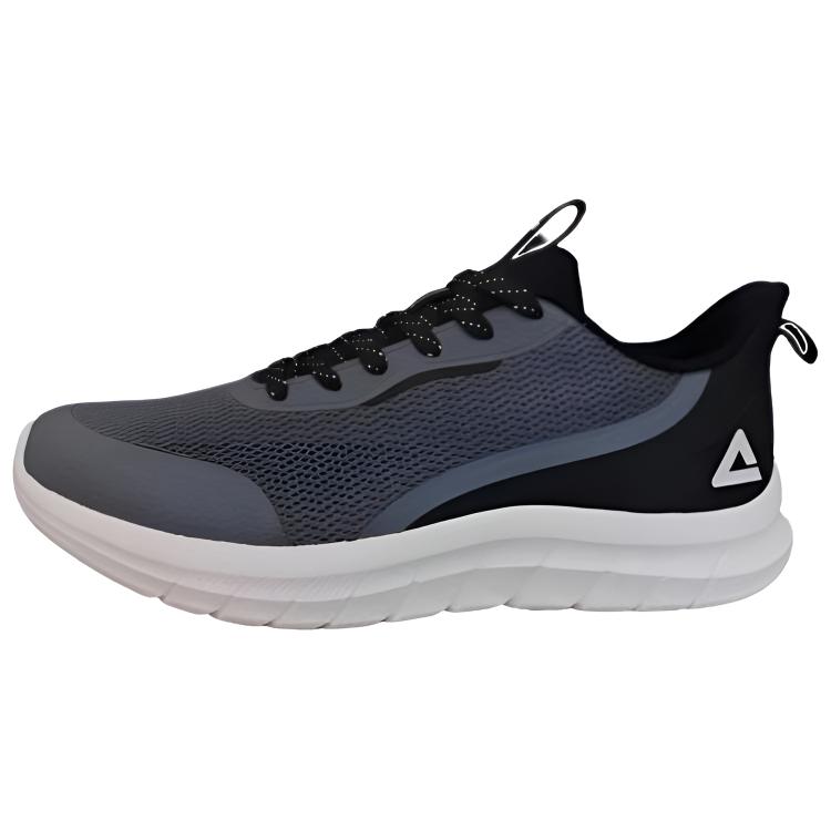 PEAK Comfortable And Breathable Cushioning, Wear Resistant Low top Running Shoes Men’s Gray Black