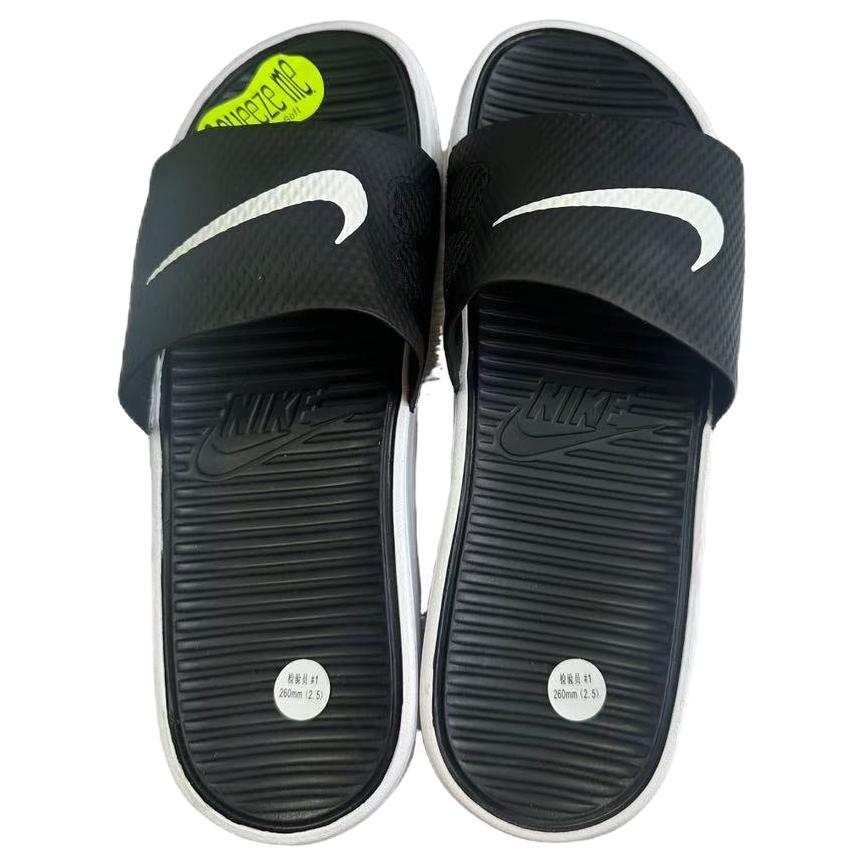 Мужские шлепанцы Nike Benassi Solarsoft (черно-белый) — Чёрный\белый — фото 3