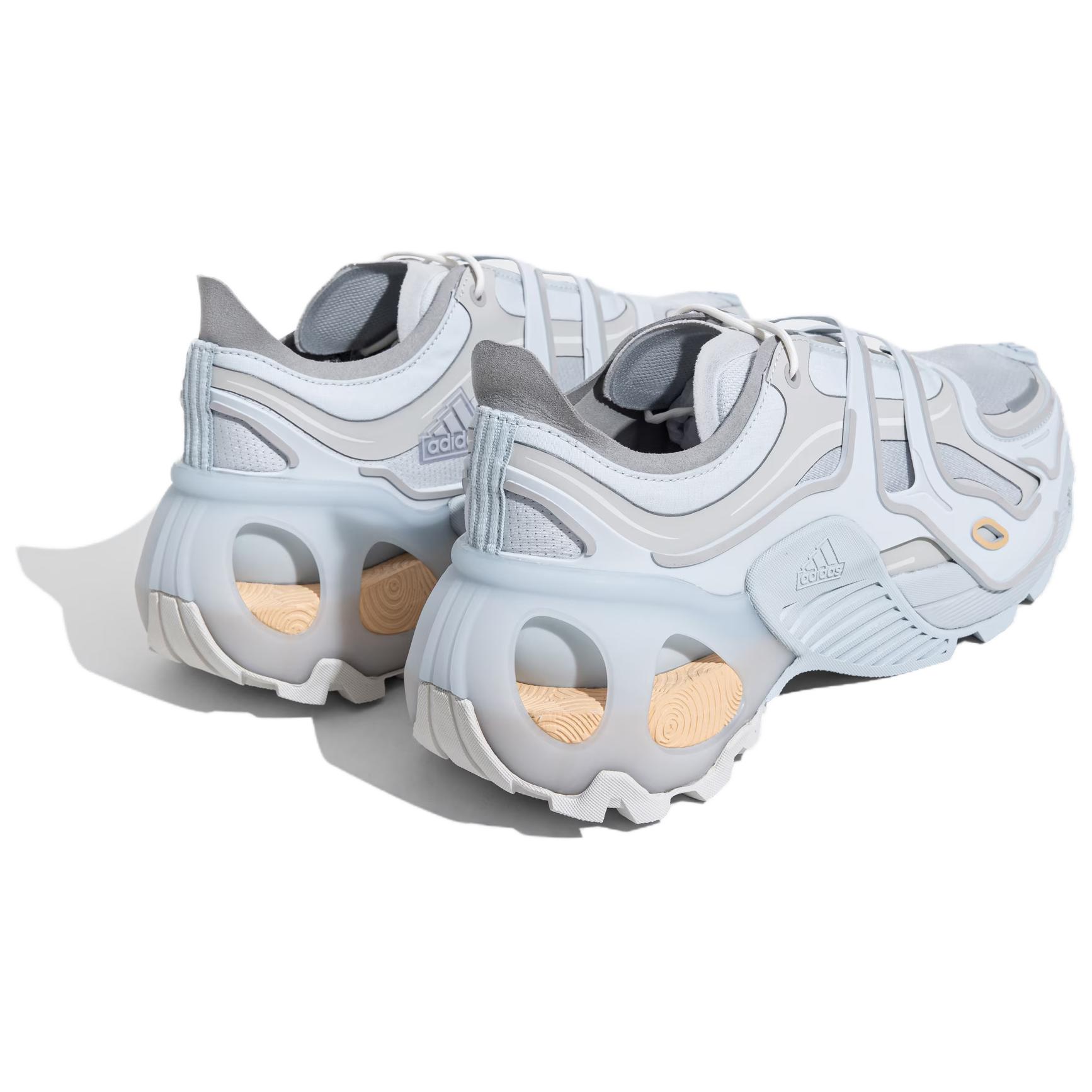 Adidas Wonder Runner Fabric Cushioning Slip Resistant Abrasion Resistant Low top Running Shoes Unisex Blue Gray White
