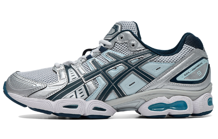 ASICS Gel Nimbus 9 Pure Silver French Blue Women's