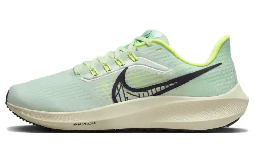 Nike Air Zoom Pegasus 39 comfortable and versatile fabric shock-absorbing, non-slip and wear-resistant low-top casual running shoes for women, green and black