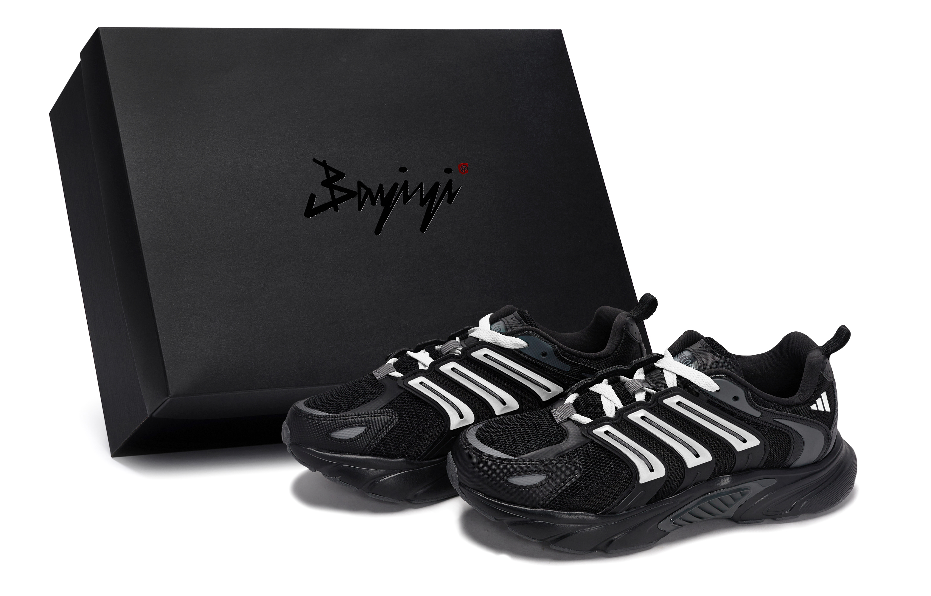Adidas CLIMACOOL BOUNCE Slip Resistant Abrasion Resistant Low top Running Shoes Unisex Black White