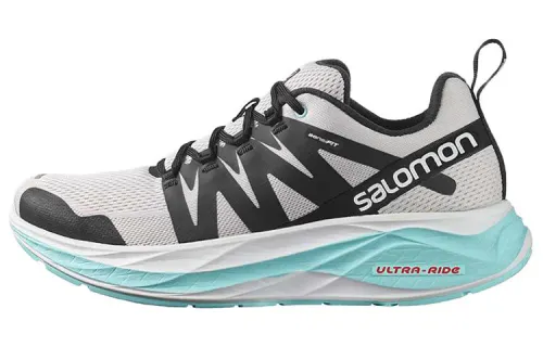 SALOMON Glide Ma Fabric Abrasion Resistant Low top Running Shoes Men's Gray Black Blue