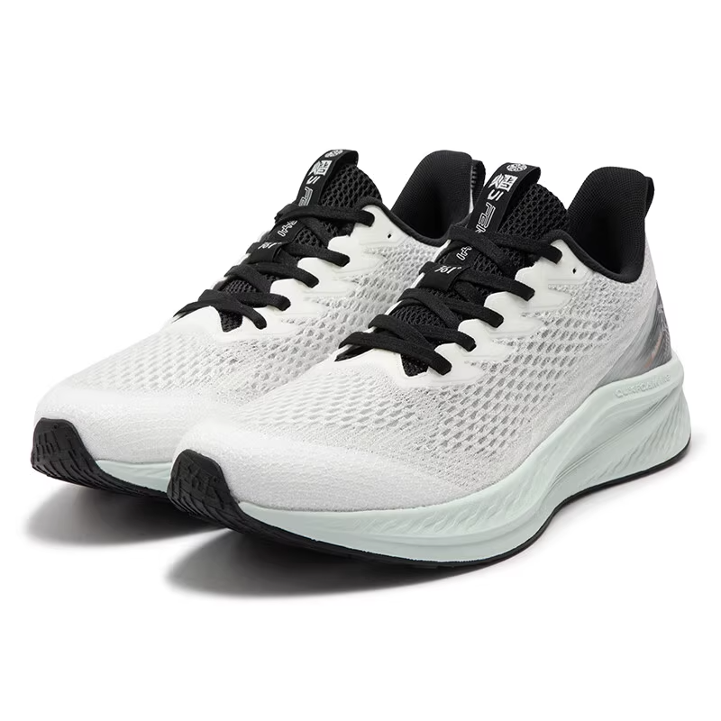 361° Sharp Sparkling 6.0 Slip Resistant Abrasion Resistant Low top Running Shoes Men’s White Green