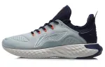 Li Ning Cushioning Slip Resistant Abrasion Resistant Breathable Lightweight Low top Running Shoes Men's Blue