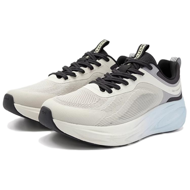 QIAODAN Cushioning, Wear Resistant Low top Casual Training Running Shoes Men’s Gray Blue