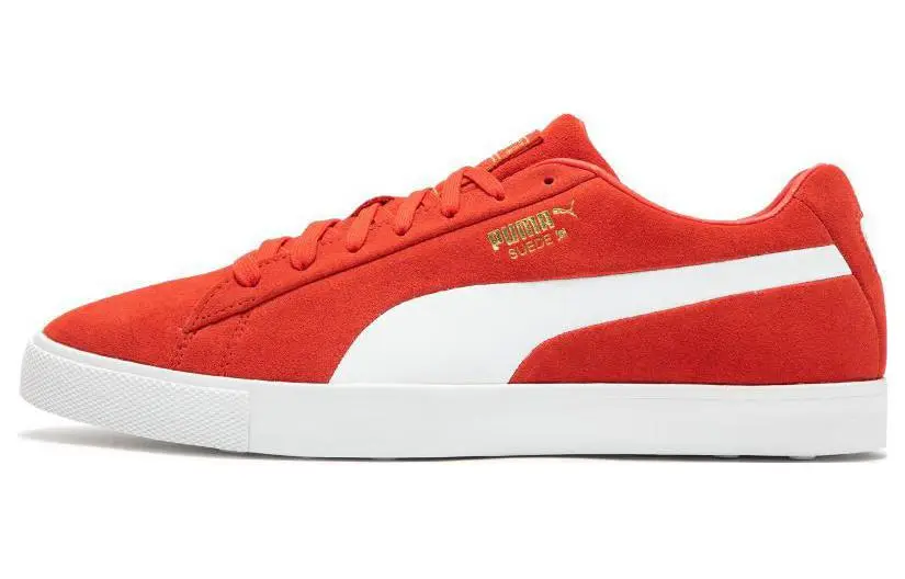 PUMA Fusion Suede For All Time Le Golf Shoes 'Red White'
