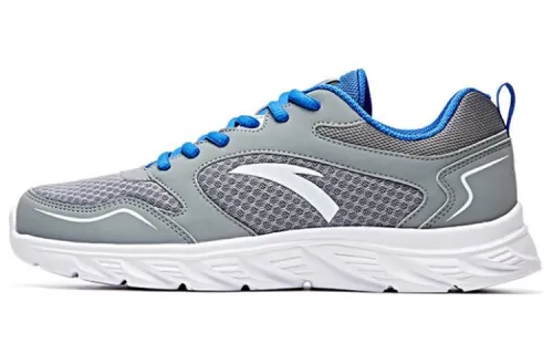 Anta Cushioning Anti-Slip Wear-Resistant Breathable Lightweight Rebound Low-Top Running Shoes Men's Glamor Blue