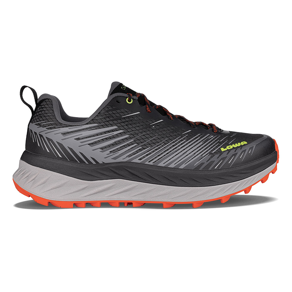 Lowa Slip Resistant, Abrasion Resistant, Breathable Low top Running Shoes Men’s Gray Red