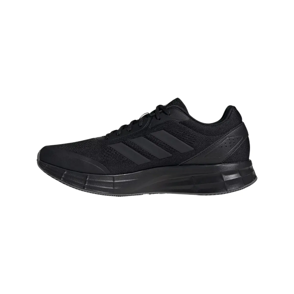 Adidas Duramo PU, Textile, Synthetic Leather Low top Casual Training Running Shoes Unisex Black