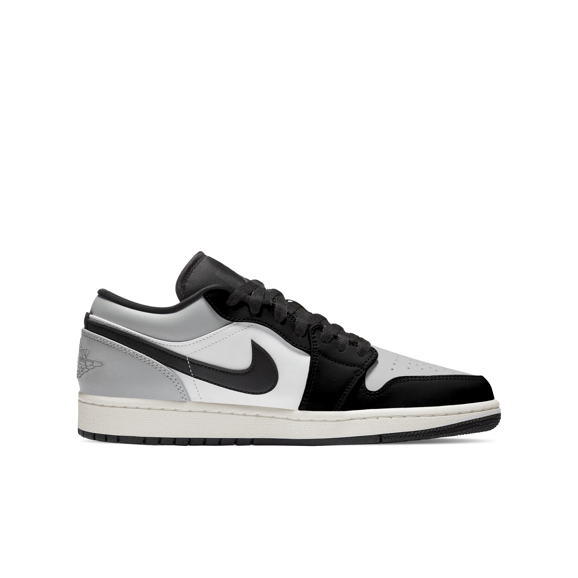Jordan Air Jordan 1 Low top Vintage Basketball Shoes Unisex Black White Gray