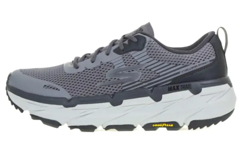 Skechers Max Cushioning Running Shoes Men's Low Top Gray