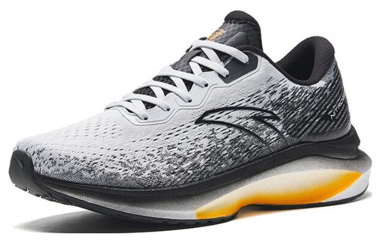 Anta Champion Running Shoes Lite Cushioning, Wear Resistant Low top Running Shoes Men’s Black Gray White