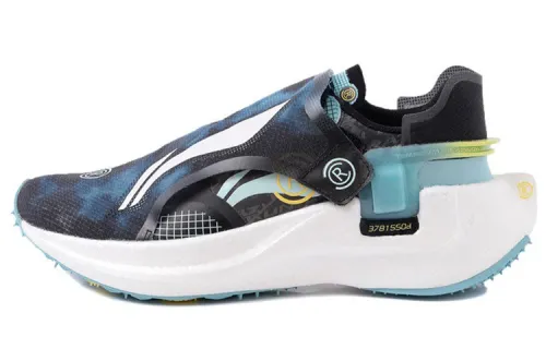 Li Ning Cushioning Breathable Lightweight Low top Running Shoes Men's Black