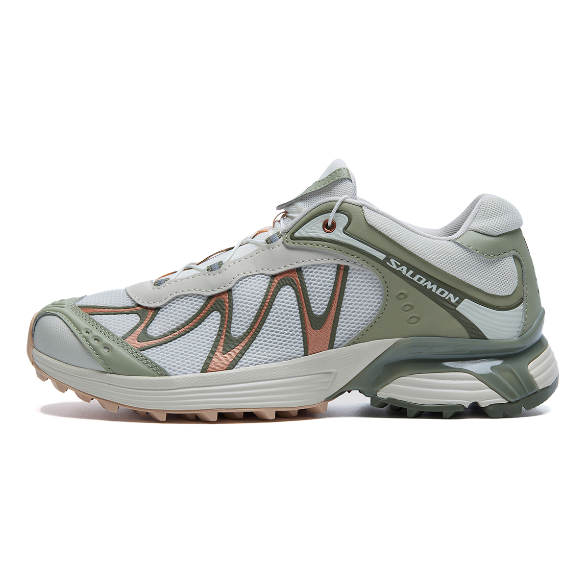 SALOMON XT WHISPER Low top Casual Sports Running Shoes Unisex Vanilla Tea Brown Moss Green
