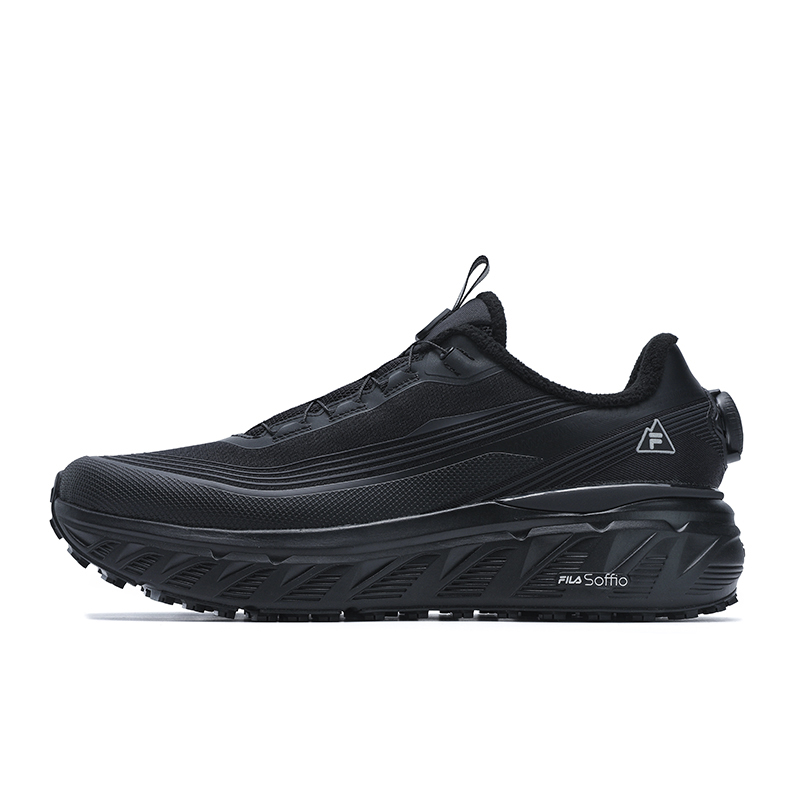 FILA BOA EXPLORER Wear resistant And Lightweight Low top Running Shoes Men's Black