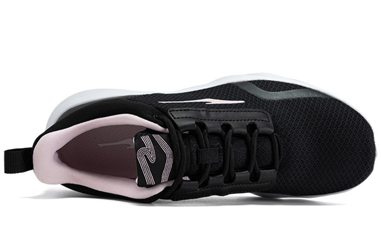 Erke Mesh Cushioning Breathable Lightweight Low top Running Shoes Women’s Jet Black