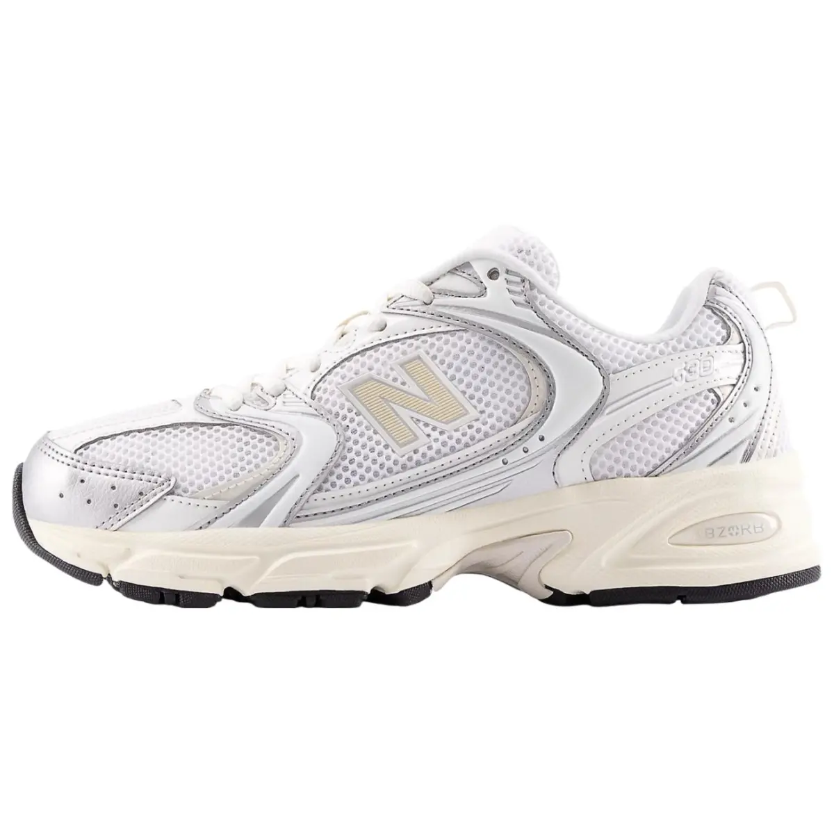 New Balance NB 530 Low top Casual Running Shoes Unisex White Silver