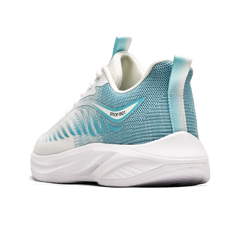 Binary Cushioning Rebound Lightweight Breathable Slip Resistant Low top Running Shoes Men’s White Blue
