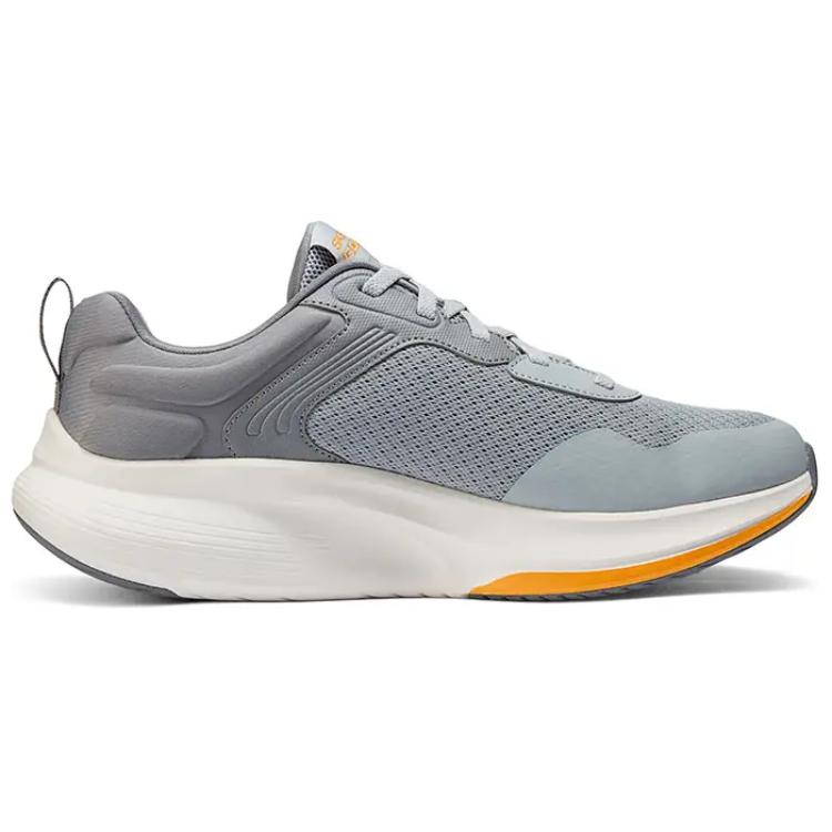 Skechers Textile, Synthetic Leather Low top Running Shoes Men’s Light Gray