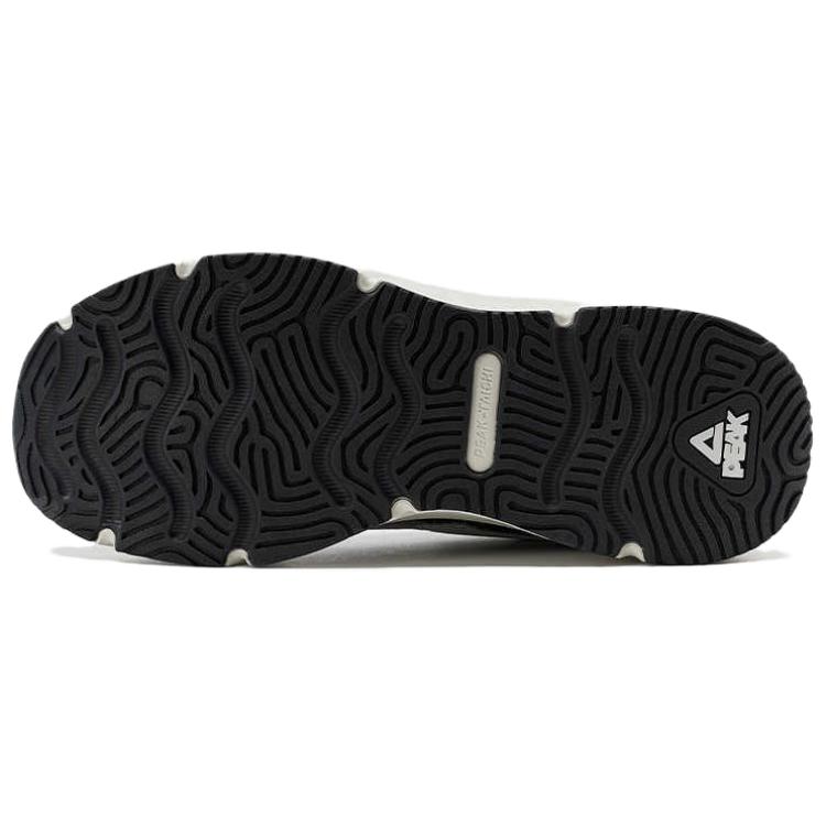 PEAK Cushioning Breathable Abrasion Resistant Low top Casual Running Shoes Unisex Black Gray