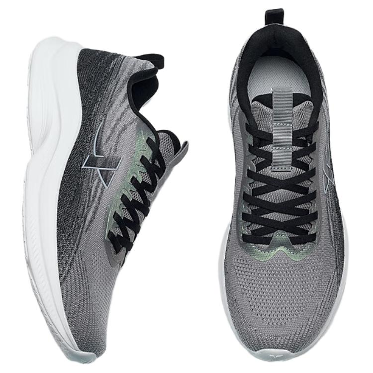 XTEP Breathable And Resilient Low top Running Shoes Men’s Gray Black