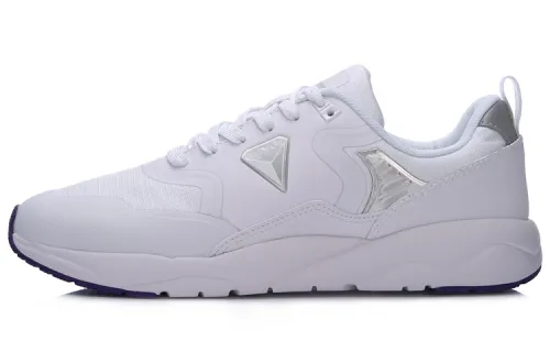 Li Ning Street Style Low top Running Shoes Unisex White Silver