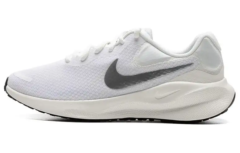 Nike REVOLUTION 7 White Metallic Silver