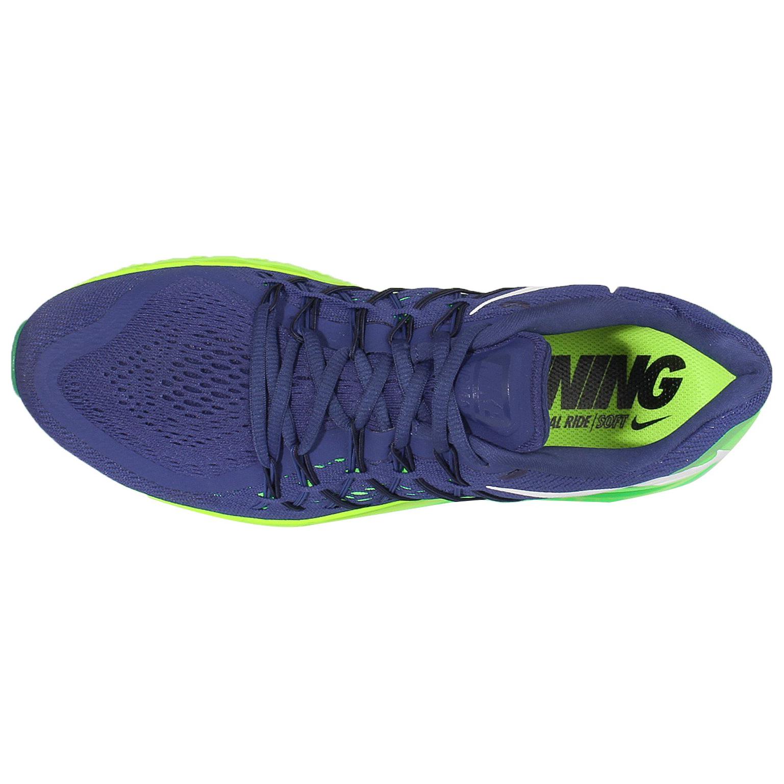 Nike Air Max 2015 Comfortable And Lightweight Low top Casual Running Shoes Unisex Blue Green