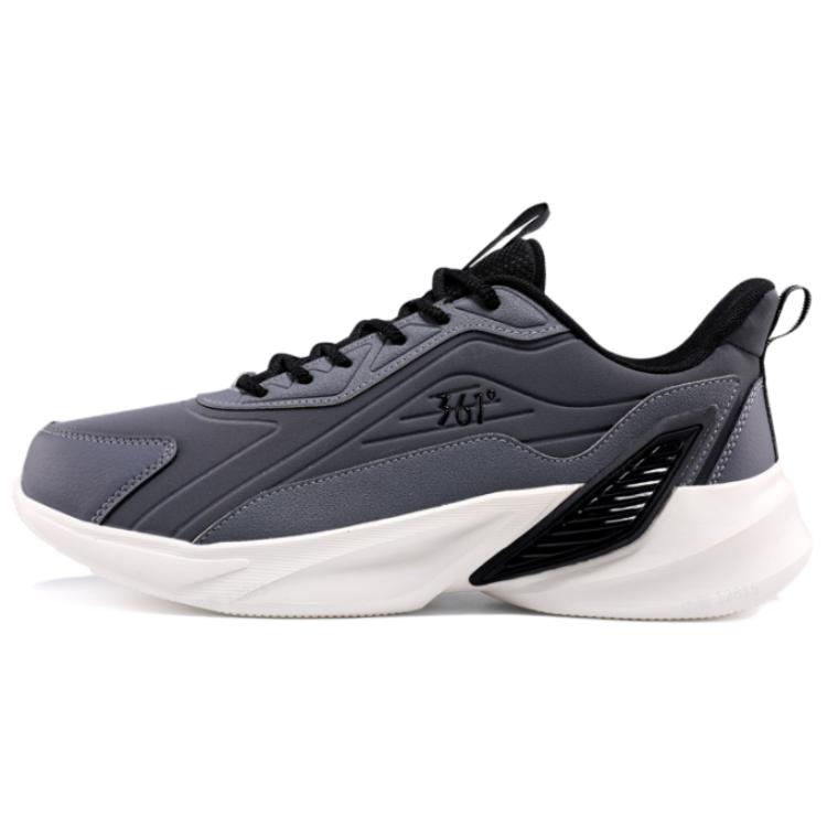 361° Cushioning Slip Resistant Abrasion Resistant Low top Running Shoes Men’s Gray White
