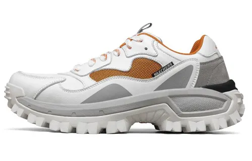 Skechers Running Shoes Men's Low Top Silver/Gray/Brown
