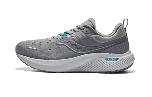 Saucony Runshield Comfortable Cushioning Low top Running Shoes Unisex Gray Green