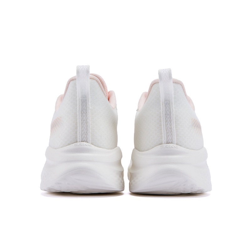 Erke Running Shoes Women’s Low Top Microcrystal White/Color Powder