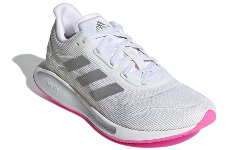 Женские кроссовки adidas Galaxar Run W (бело-розовые) — фото 3