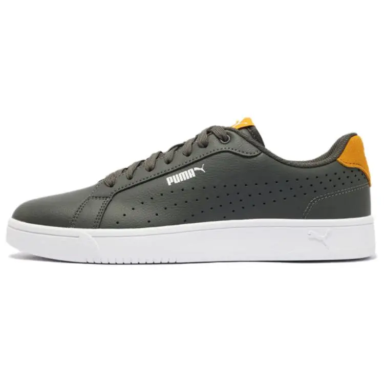 PUMA Grounded Perf Abrasion Resistant Low top Casual Shoes Unisex Gray White