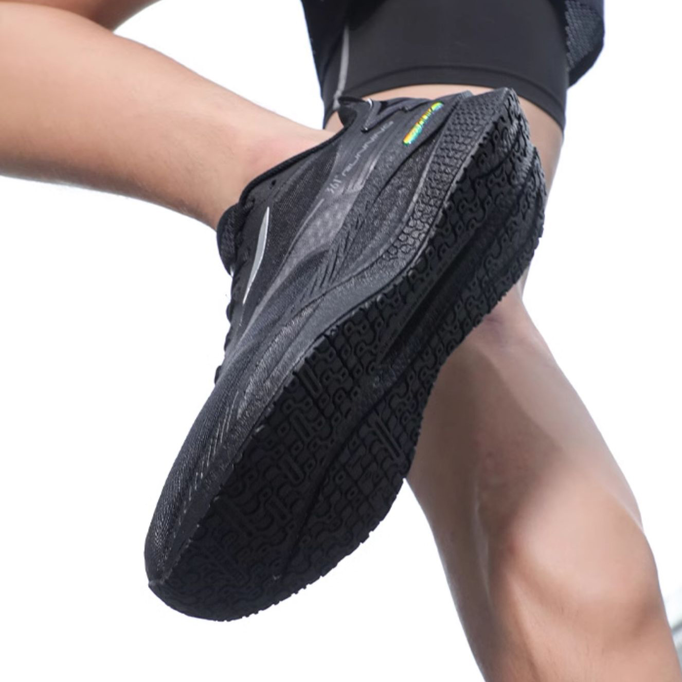 361° Speed Surge CQT Comfortable And Breathable Cushioning, Wear Resistant Low top Casual Running Shoes Men’s Black