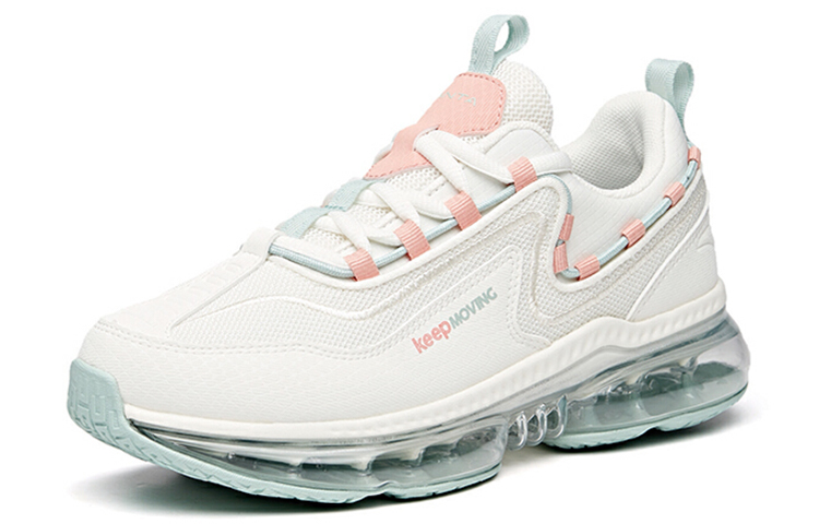 Anta Versatile Fabric Cushioning Slip Resistant Abrasion Resistant Low top A Prooo Running Shoes Women’s White Green