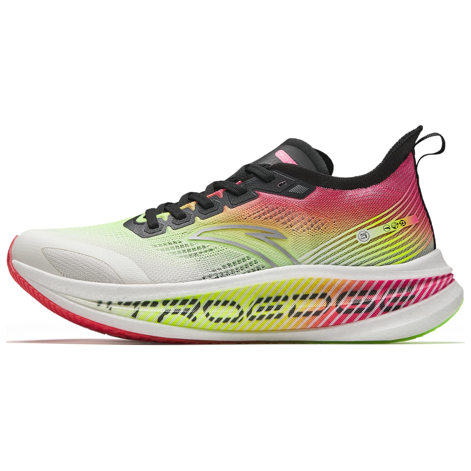 Anta Fabric Cushioning Abrasion Resistant Breathable Low top Full Length Carbon Plate Running Shoes Men’s