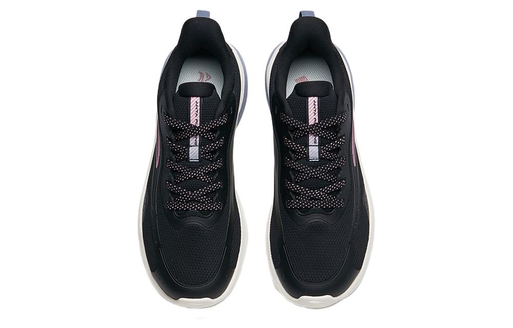 Anta Cushioning Slip Resistant Abrasion Resistant Low top Running Shoes Women’s Black