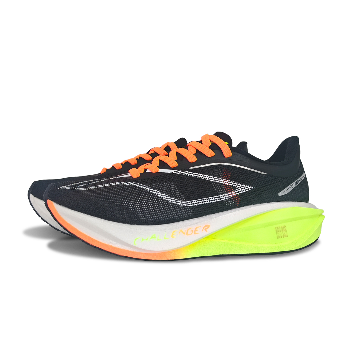 Li Ning Feidian 5 Challenger Running Shoes Unisex Low Top Orange, Green