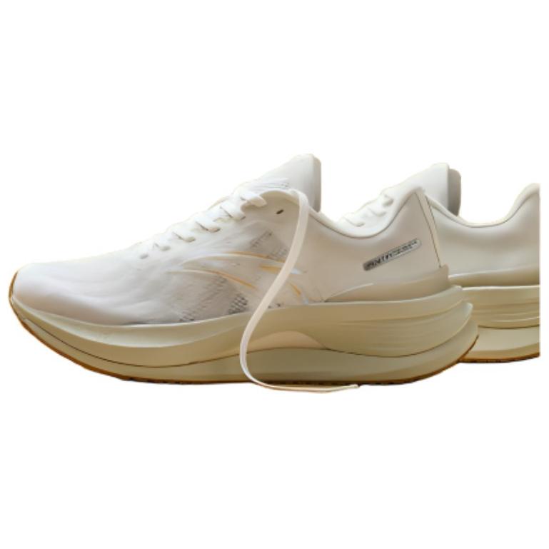 Anta Cushioning Slip Resistant Low top Running Shoes Men’s White Gray