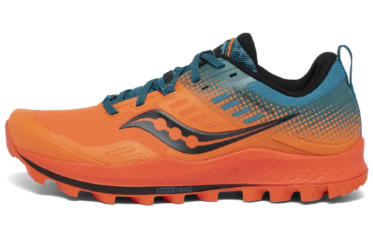Saucony PEREGRINE 10 Peregrine Falcon Running Shoes Men's Low Top Orange Blue