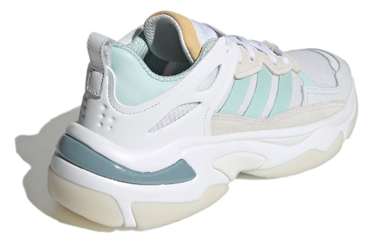 Женские кроссовки adidas neo Boujirun (бело-серо-синие) — Белый / серый / синий — фото 4