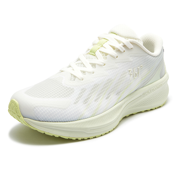 361° Sharp Sparkle Slip Resistant Abrasion Resistant Low top Casual Running Shoes Women’s White Melon Green