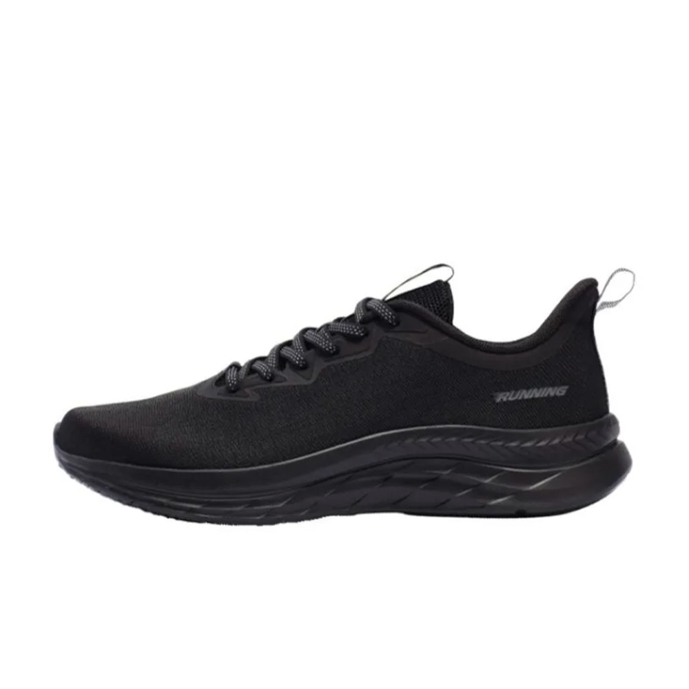 361° Qingsu Round Tip Cushioning Slip Resistant Cushioning Slip Resistant Low top Running Shoes Men’s Obsidian Black