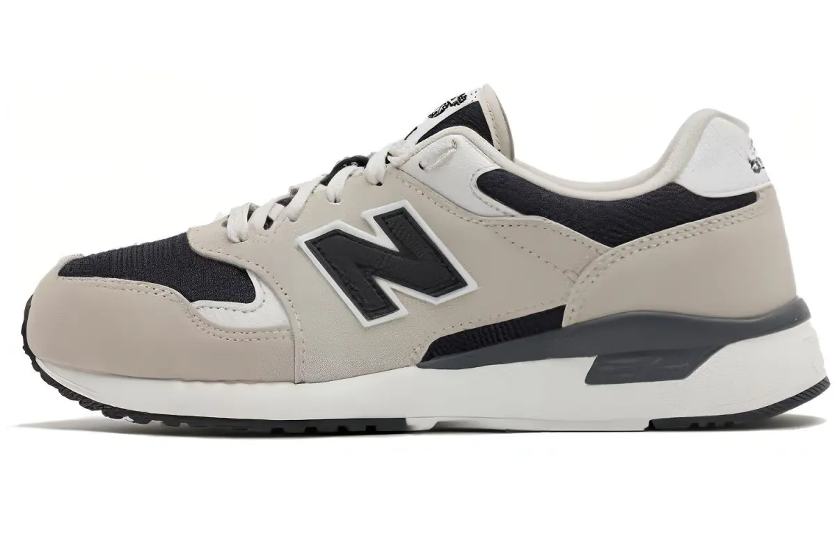 New Balance 570 Series Beige Black D Wide 'Creamwhite Black'