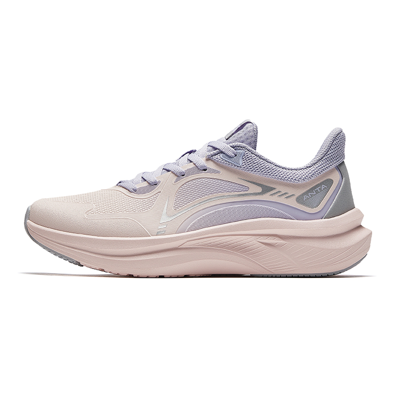 Anta Running Collection Textile, EVA Slip Resistant Abrasion Resistant Low top Running Shoes Women’s Pink Purple