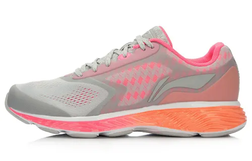 Li Ning Cloud 3 Running Shoes Women's Low Top Gray/Orange